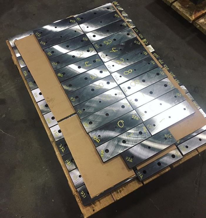 Large precision-ground metal plates